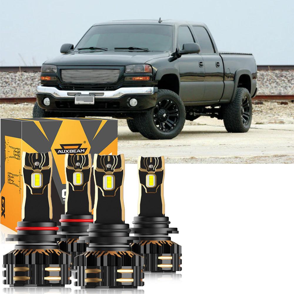 Para 2007 GMC Sierra 2500 HD Classic 9005 9006 Bombillas de faros LED