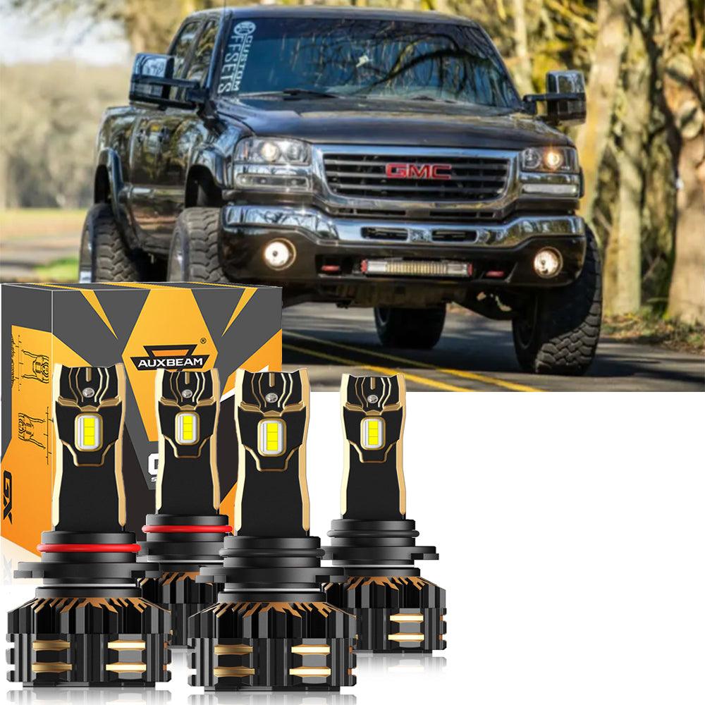 Para GMC Sierra 2500 9005 9006 2003-2004 Paquete de bombillas LED para faros delanteros