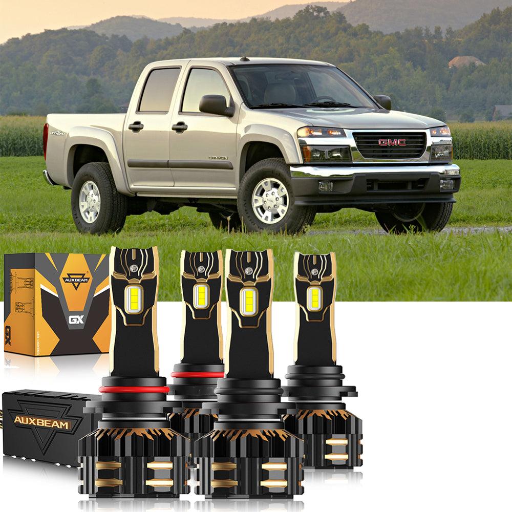 Para GMC Canyon 9005 9006 2004-2012 Paquete de bombillas LED para faros delanteros