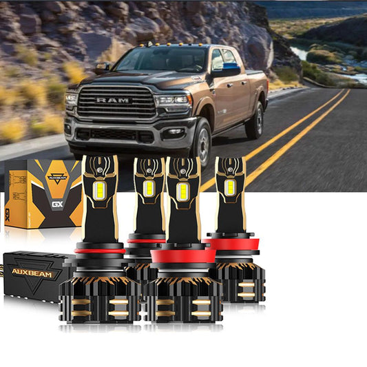 Para 2020 Ram 2500 9005 H11 Paquete de bombillas para faros delanteros LED