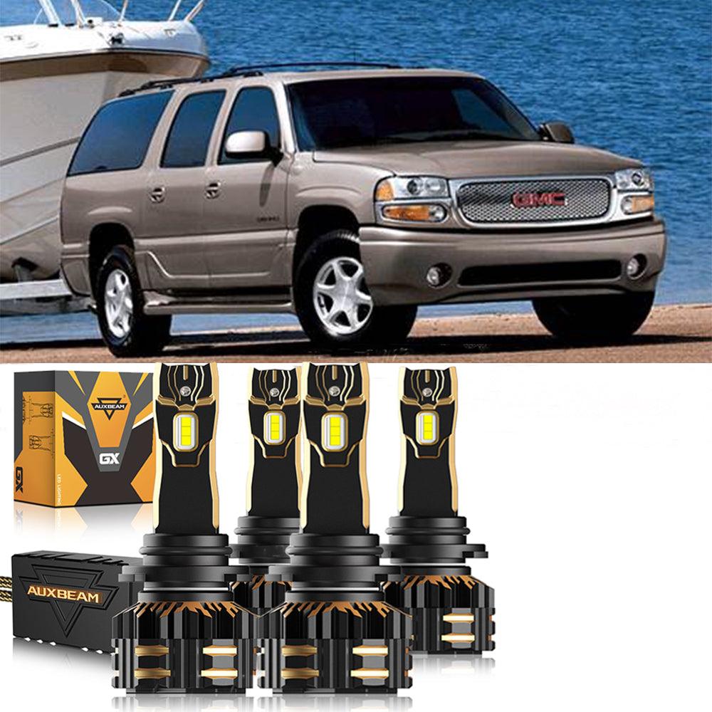 Para GMC Yukon 2002-2006 9005 9006 Paquete de bombillas LED para faros delanteros