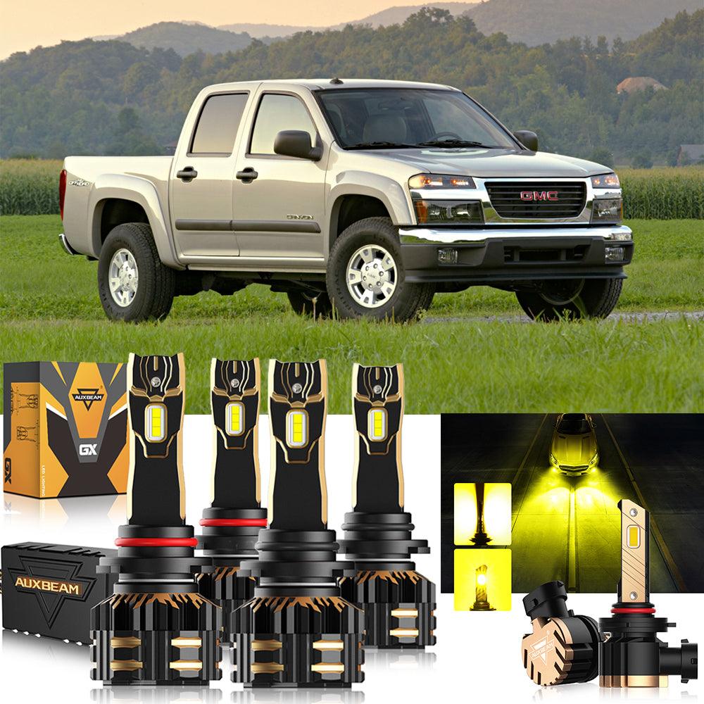 Para GMC Canyon 9005 9006 2004-2012 Paquete de bombillas LED para faros delanteros