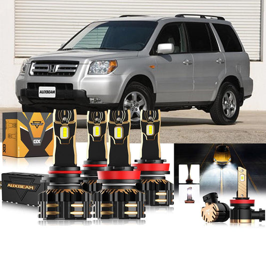 Paquete de bombillas LED para faros delanteros Honda Pilot 9005 H11 2006-2019