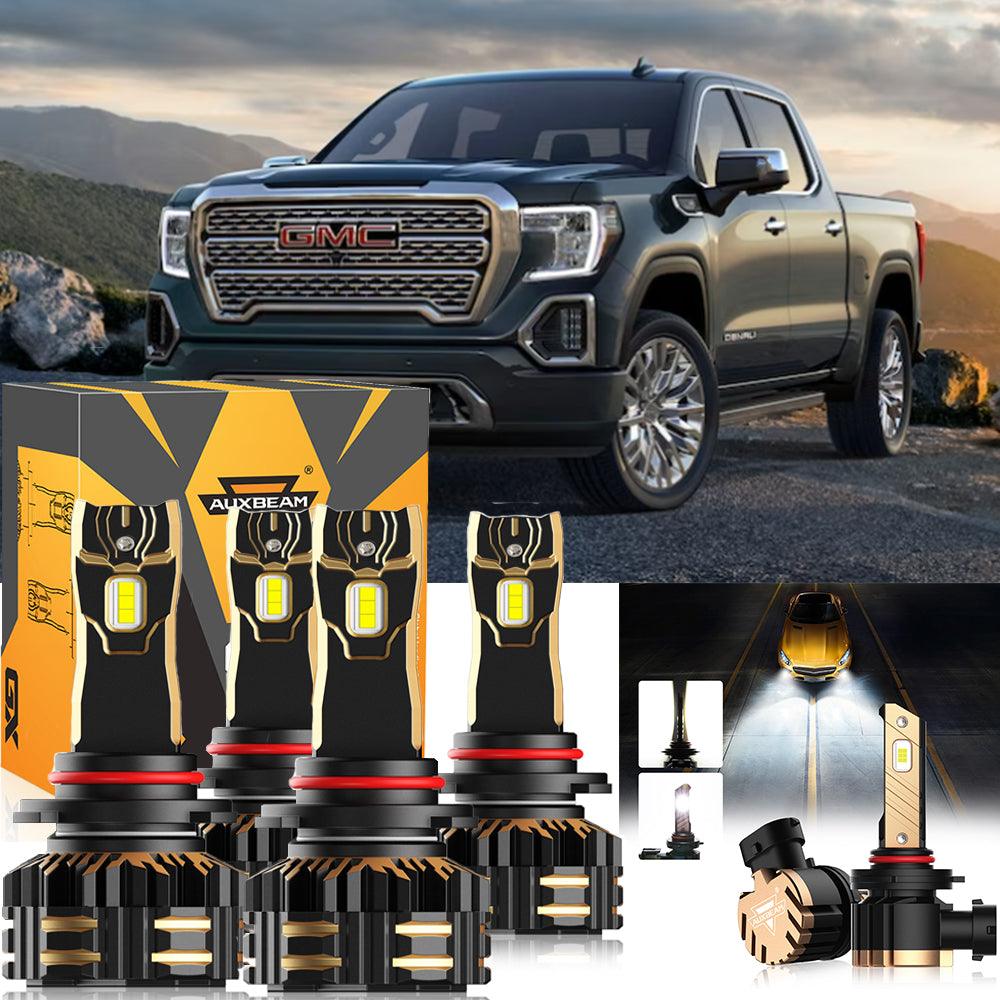 Paquete de bombillas LED para faros delanteros GMC Sierra 1500 Classic 9005 2007