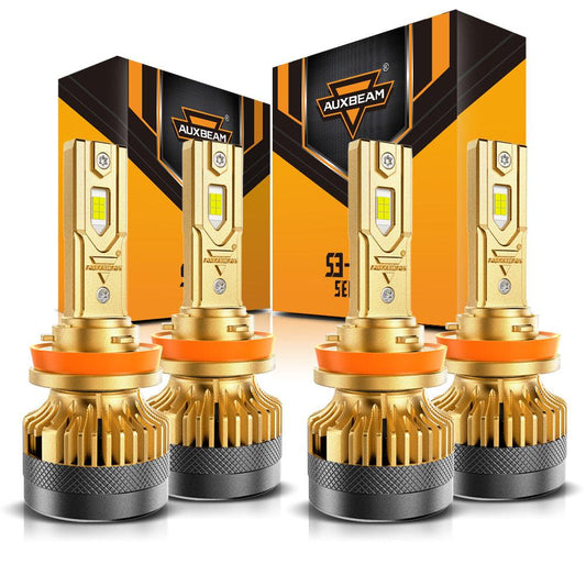 🆕Bombillas LED H11+H11 para faros delanteros S3 Pro Series de alta potencia 24V 120W 24000LM 6500K blanco frío | 4 bombillas