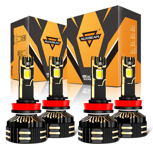 🆕Bombillas LED para faros delanteros H11+H11 240W 40000LM Serie GX-ULTRA 6500K Blanco frío | 4 bombillas