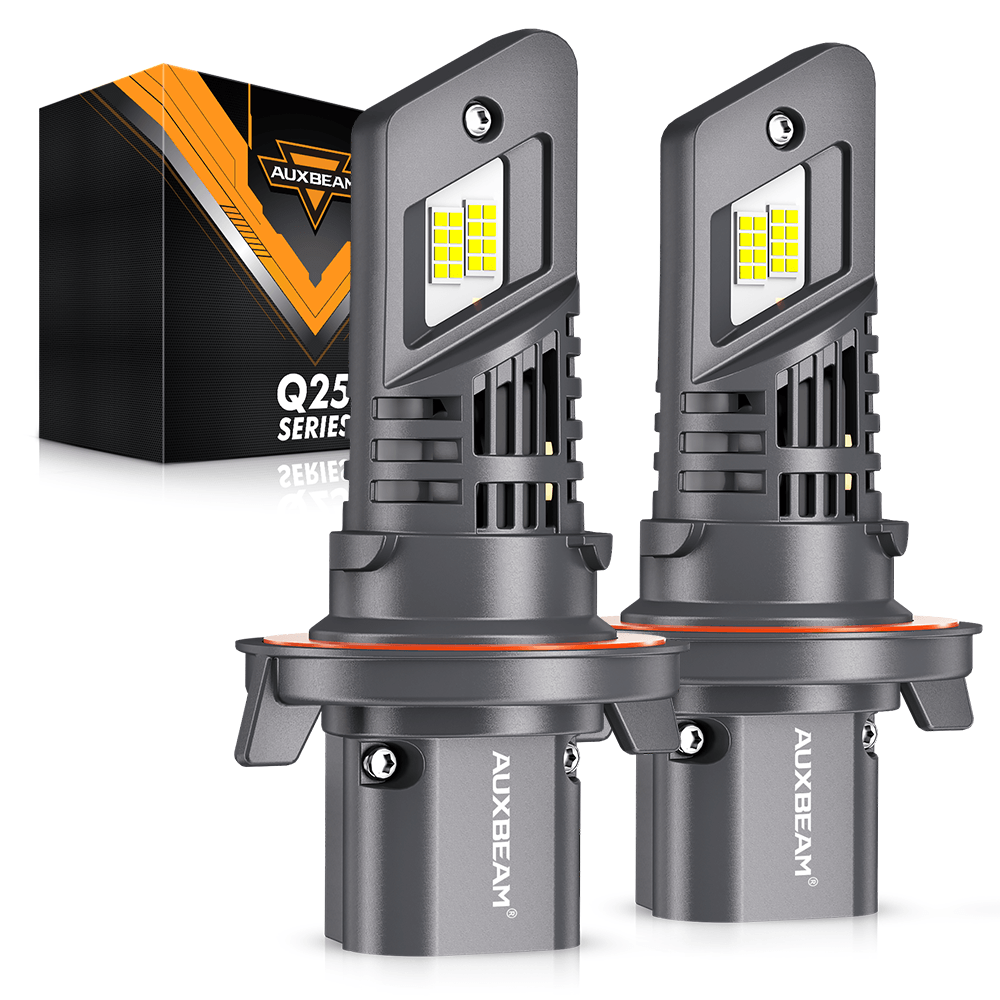 🆕Bombillas LED para faros delanteros H13/9008 Serie Q25 Tamaño real 1:1 70W 20000LM 6500K Blanco frío | 2 bombillas