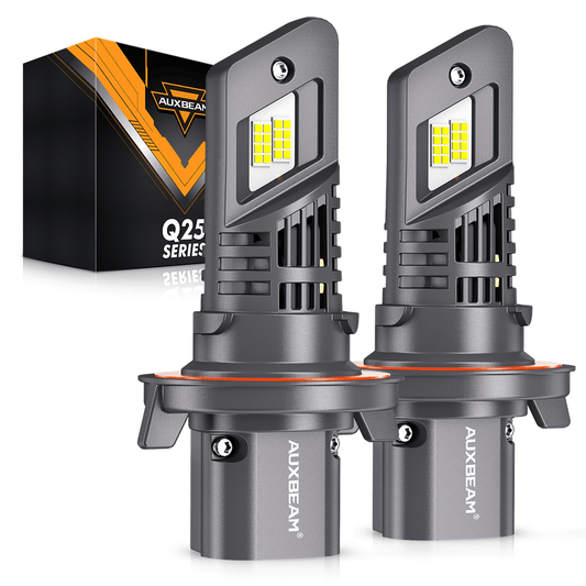🆕H13/9008 LED Headlight Bulbs Q25 Series Real 1:1 Size 70W 20000LM 6500K Cool White | 2 bulbs