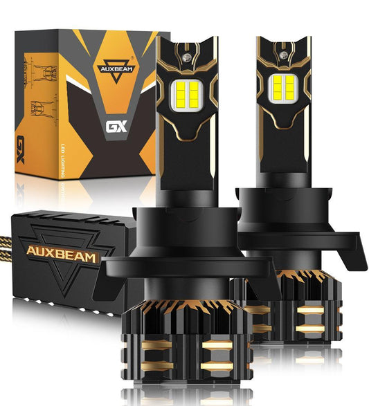 H13/9008 LED Headlight Bulbs 120W 25000LM GX Series Brightest 6500K Cool White | 2 bulbs