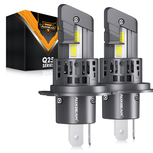 🆕Bombillas LED para faros delanteros H4/HB2/9003 Serie Q25 Tamaño real 1:1 70W 20000LM 6500K Blanco frío | 2 bombillas