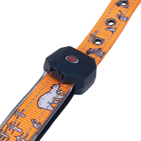Collar Light5 Doggo Led Collar, Orange - SPEED LIGHT