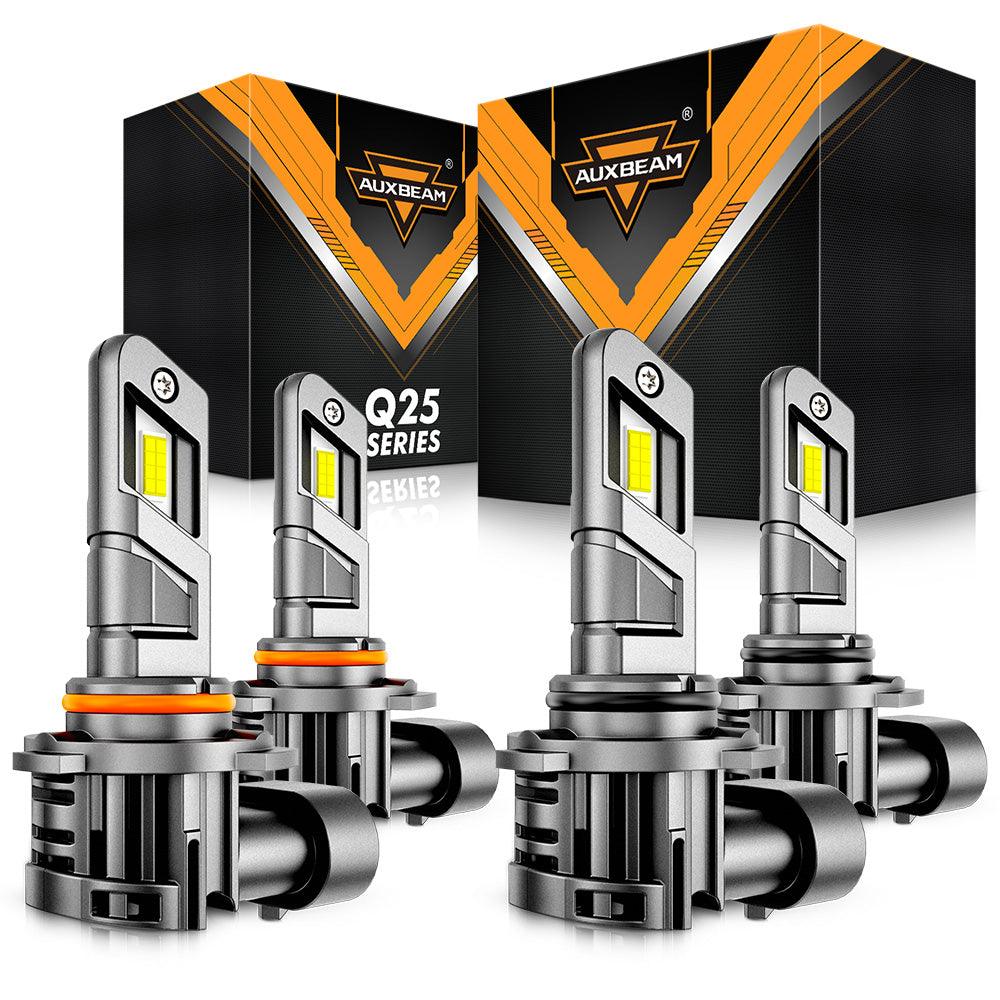 🆕Bombillas LED para faros delanteros de tamaño real 1:1 serie Q25 20000LM 70W 6500K blanco frío