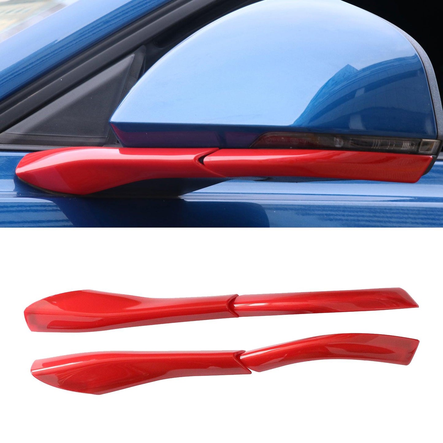Rearview Mirror Base Decoration Cover Trim Fit For Ford Mustang 2015-2018