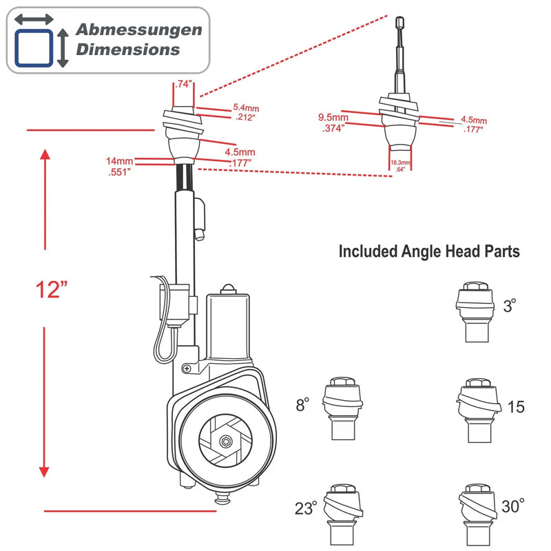 RETROSOUND Universal remote-motor fully-automatic power antenna