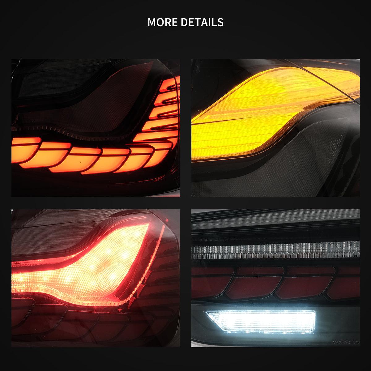 LED Tail Lights Assembly With Dynamic Welcome Light (GTS Style) For 2012-2019 BMW 3 Series 6th Gen (F30 F35 F80)