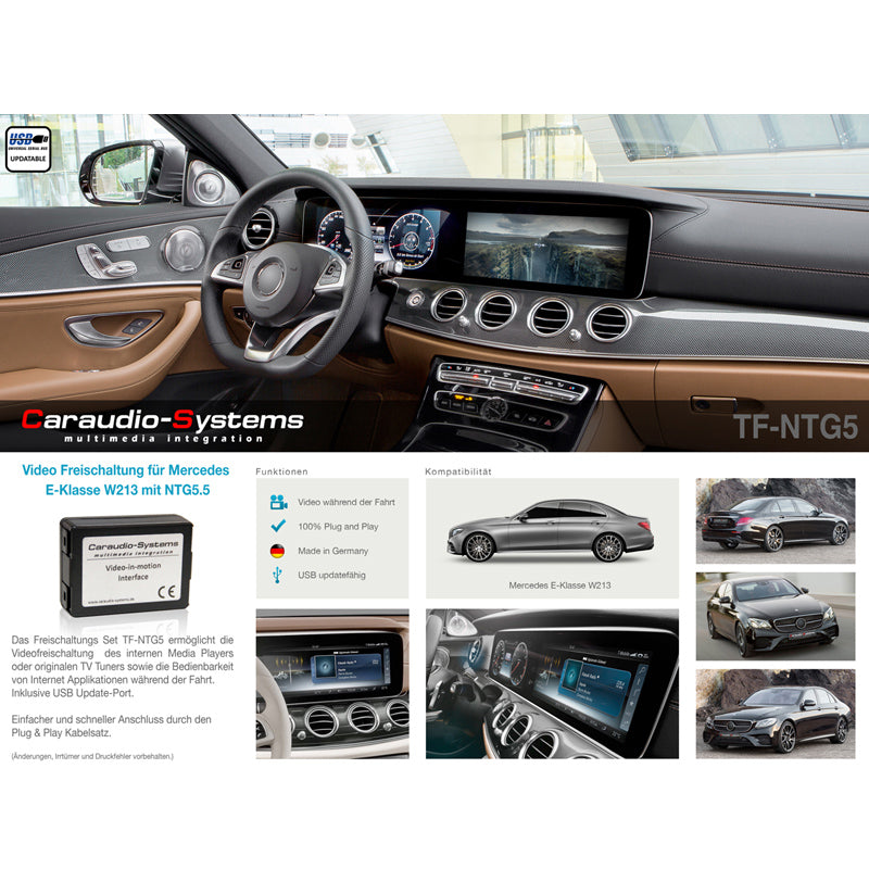 Video-in-motion Mercedes with Comand Online NTG5/5.5