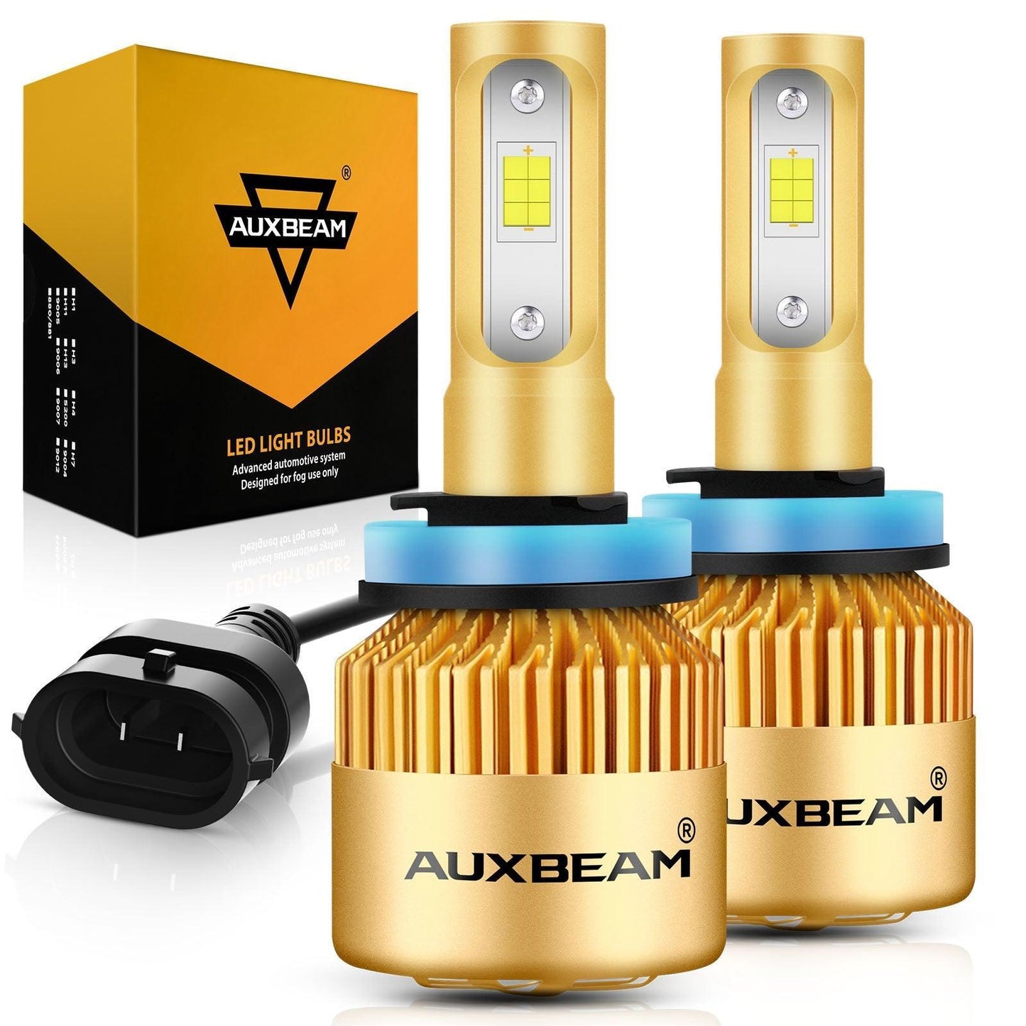 H11 LED Headlight Bulbs 72W 10000LM S3 Series Fan Cooling 6500K Cool White | 2 bulbs