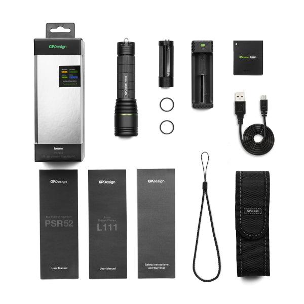 Flashlight GP PSR52 Multi-Power, 1050 lm - SPEED LIGHT