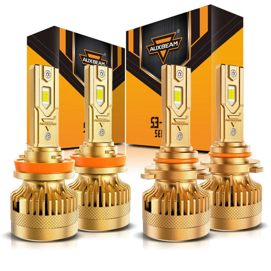 🆕9005+H11 Bombillas LED para faros delanteros Serie S3 Pro Decodificador dual CAN-BUS Sin errores 12V 120W 24000LM 6500K Blanco frío |4 bombillas