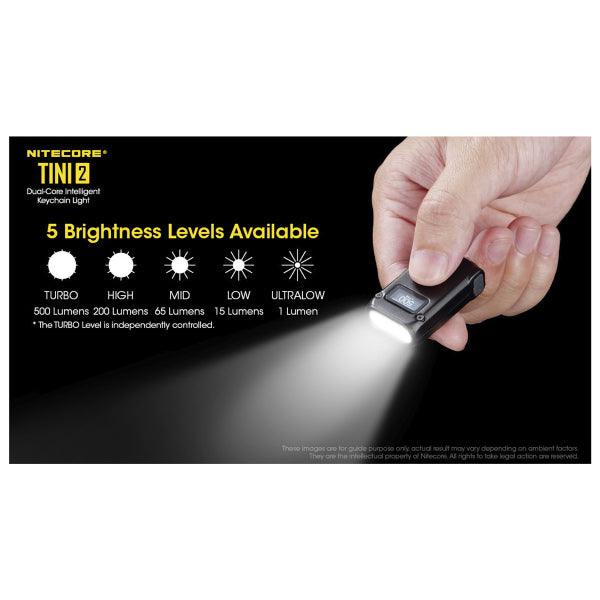 Keychain lamp Nitecore TINI2, 500 lm - SPEED LIGHT