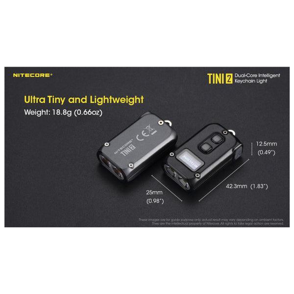 Keychain lamp Nitecore TINI2, 500 lm - SPEED LIGHT