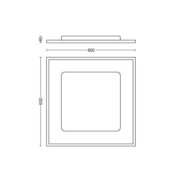 LED panel Philips Hue Aurelle Square, 2200-6500K - SPEED LIGHT