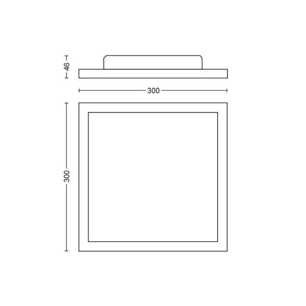 LED panel Philips Hue Aurelle Square, 2200-6500K - SPEED LIGHT