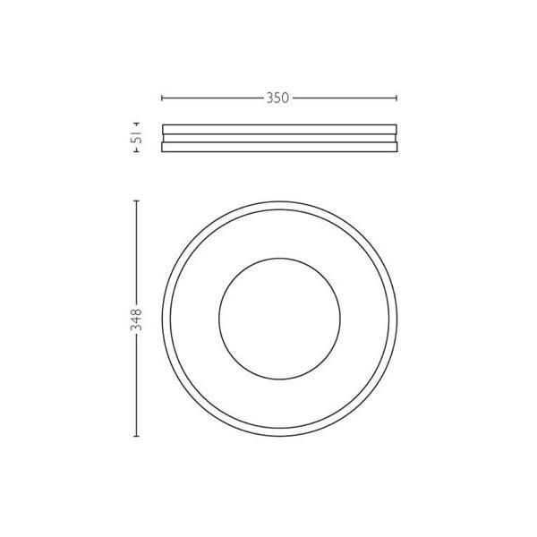 Ceiling lamp Philips Hue Being 22.5W, 2200-6500K - SPEED LIGHT