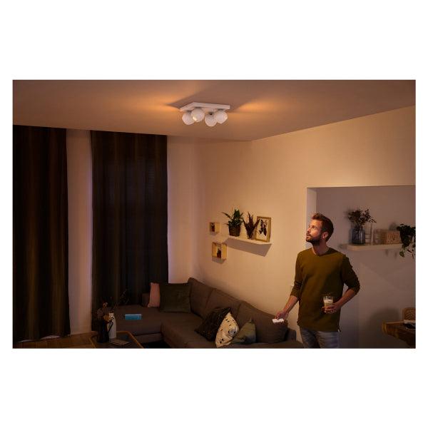 Ceiling lamp Philips Hue Buckram Quadruple Spiral, GU10 - SPEED LIGHT