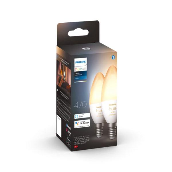 LED-Smart lamp Philips Hue White Candle, E14 Candle, 2700K - SPEED LIGHT