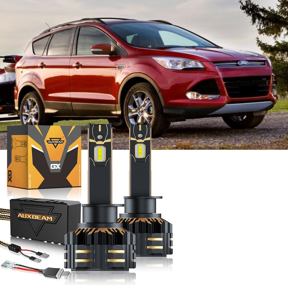 For 2013-2016 Ford Escape H1 D3S LED Headlight Bulbs Bundle with HID Headlamps 