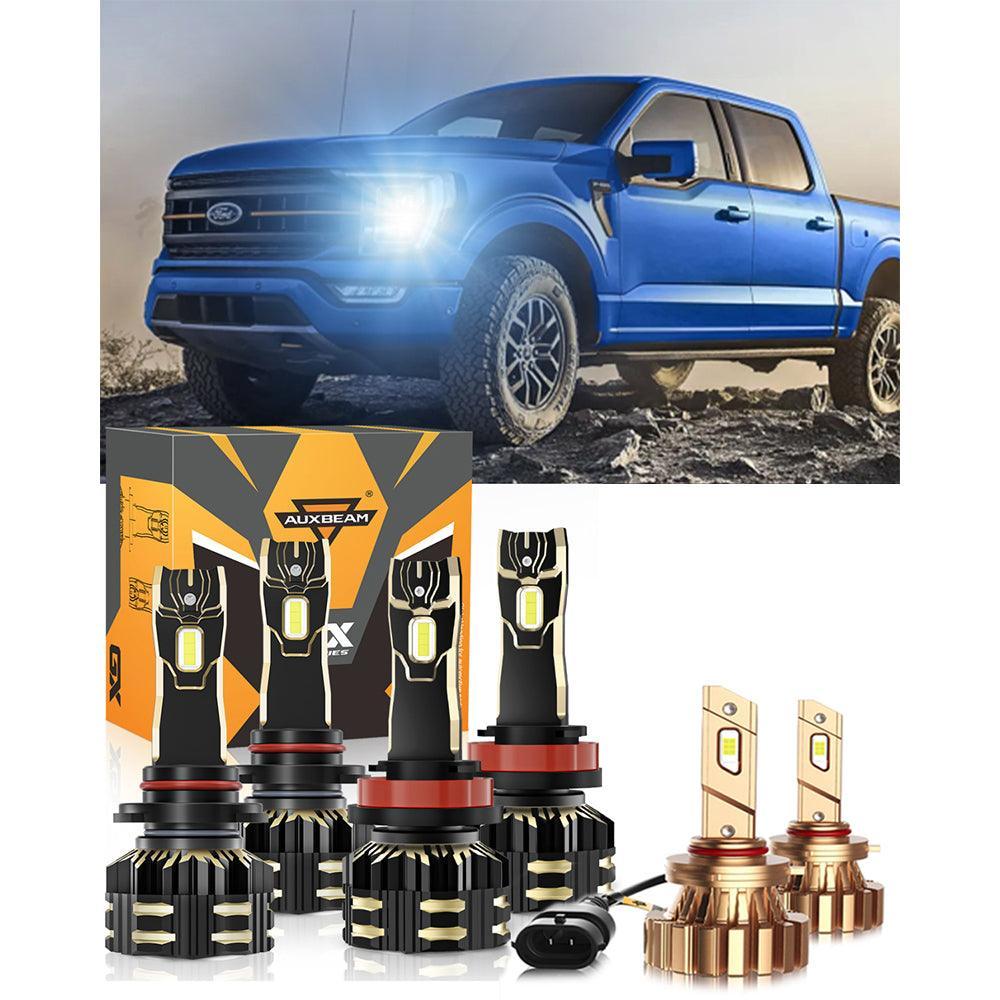 For 2015-2020 Ford F-150 9005 H11 LED Headlight Bulbs Bundle 