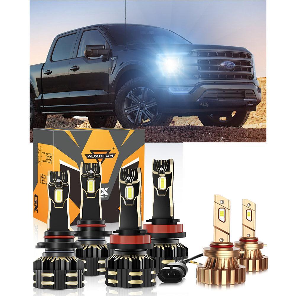 For 2021 Ford F-150 9005 H11 LED Headlight Bulbs Bundle 