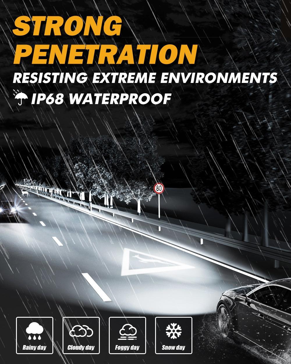 Para Honda Accord 2013-2015 9005 H11 Paquete de bombillas LED para faros delanteros