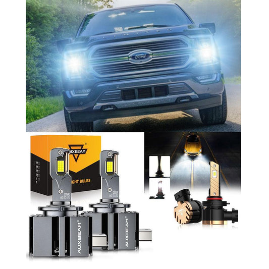 For 2013-2014 Ford F-150 HID D3S LED Headlight Bulbs 