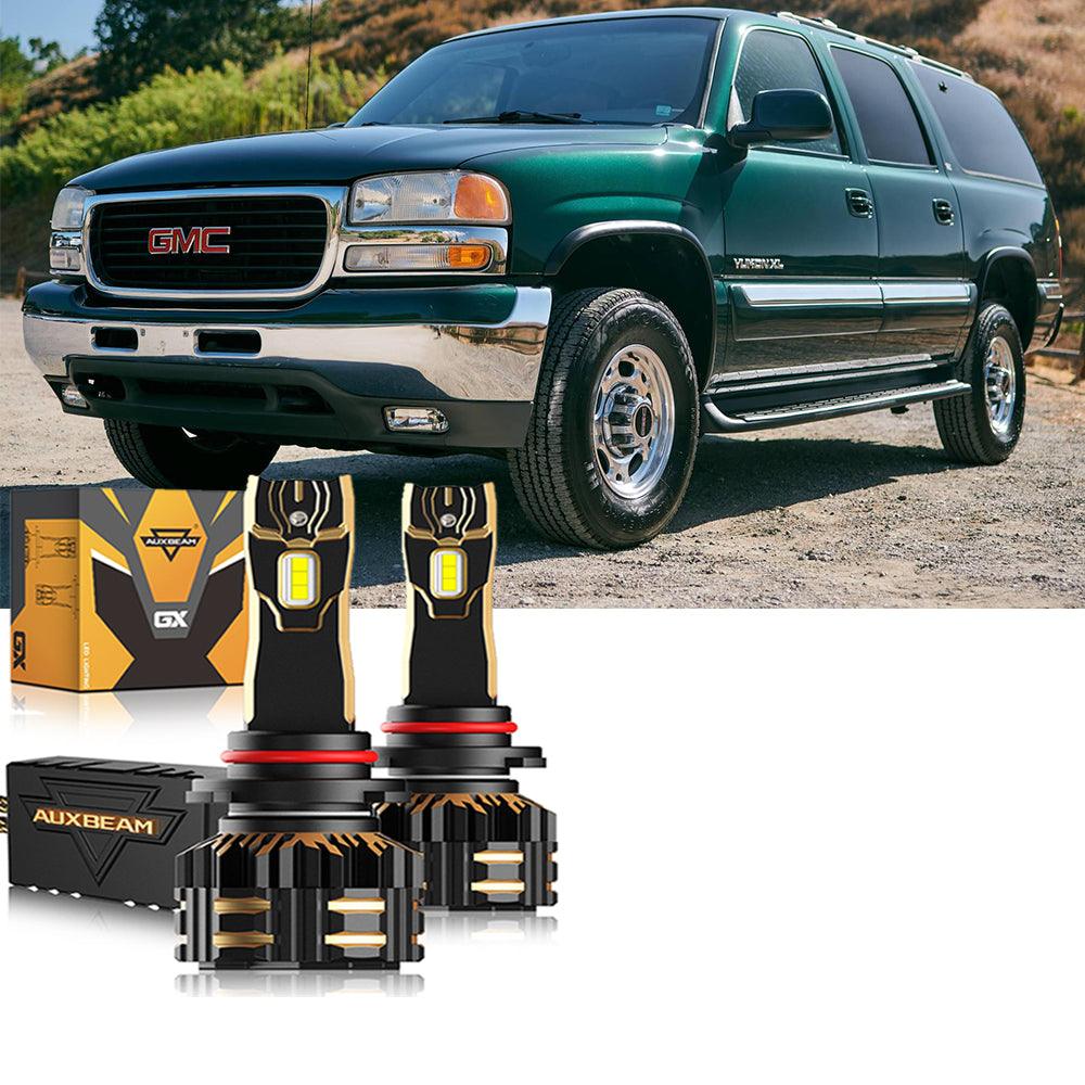 Para 2000-2006 GMC Yukon XL 2500 9005 9006 Paquete de bombillas LED para faros delanteros