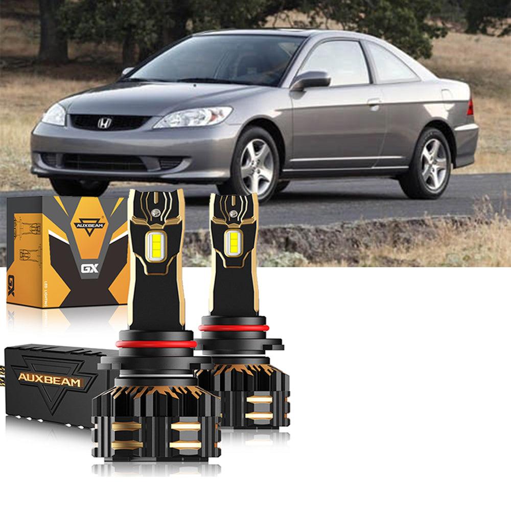 Para Honda Civic 2004-2005 9005 9006 Paquete de bombillas LED para faros delanteros
