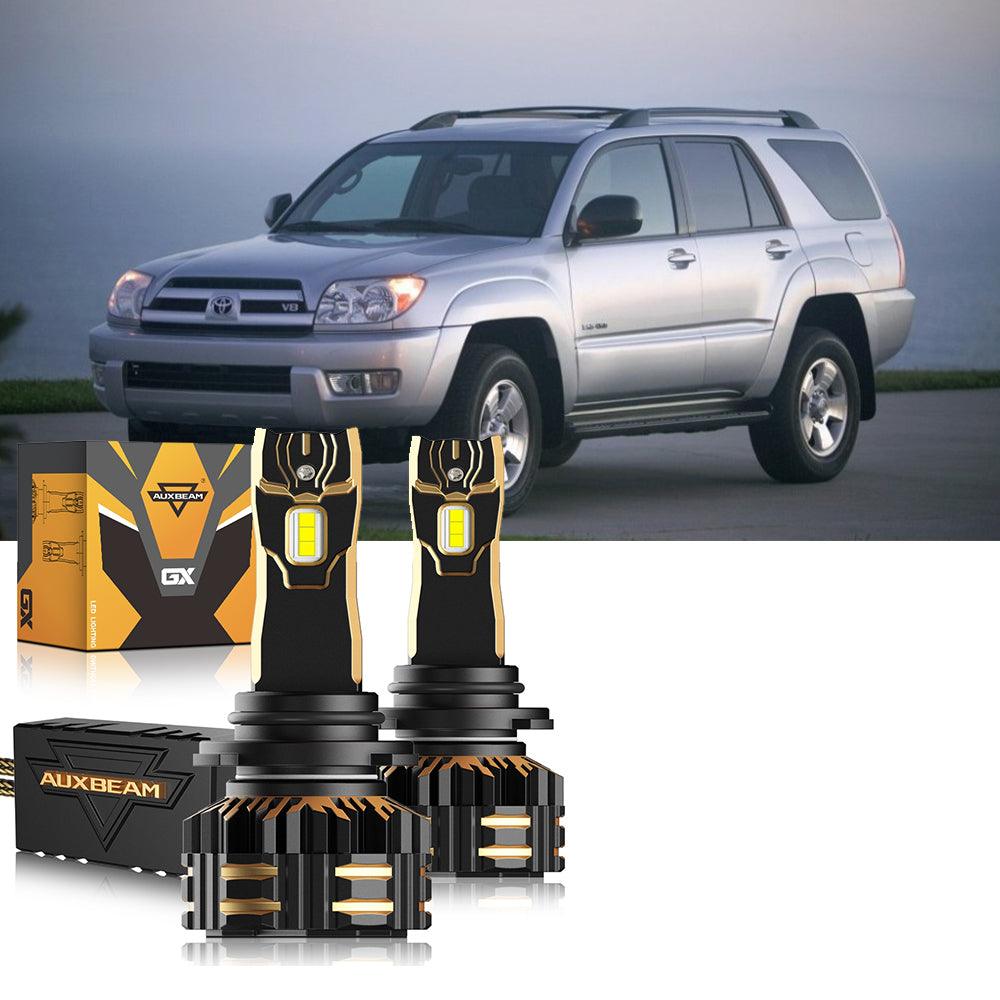 Para Toyota 4Runner 2003-2004 9005 9006 Paquete de bombillas LED para faros delanteros