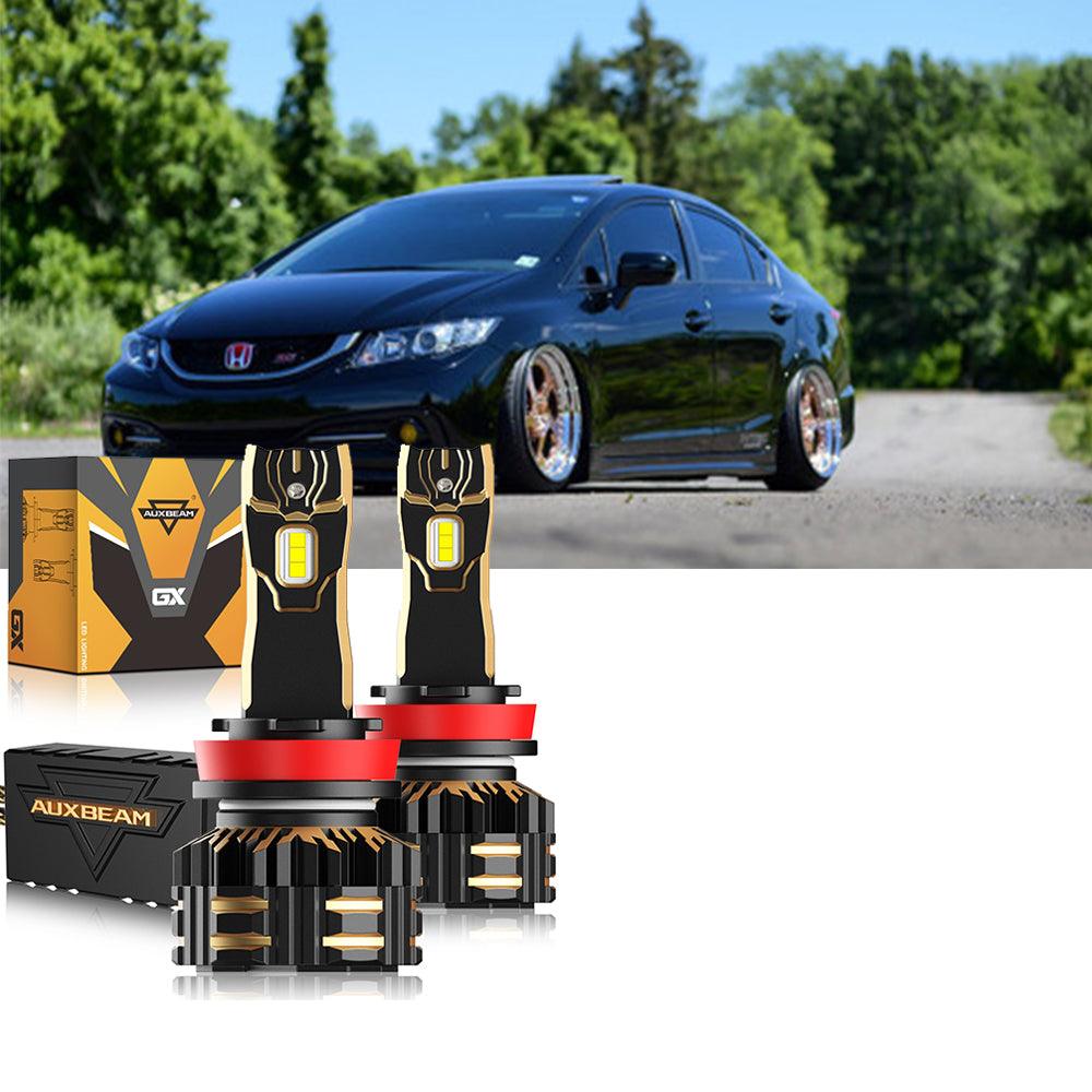 Para Honda Civic 2014-2015 9005 H11 9006 Paquete de bombillas LED para faros delanteros
