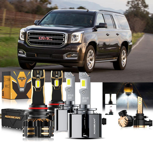 Para GMC Yukon XL 2017-2018 HID 9005 D3S Paquete de bombillas LED para faros delanteros
