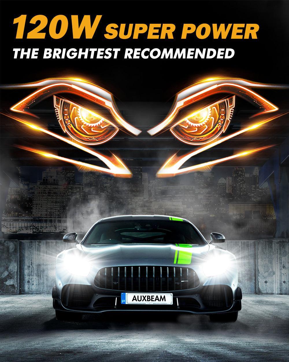 Bombillas LED para faros delanteros Volkswagen Jetta 9007/HB5 2000-2004, nueva serie GX, 25000 lm, 120 W, 6500 K, blanco frío.