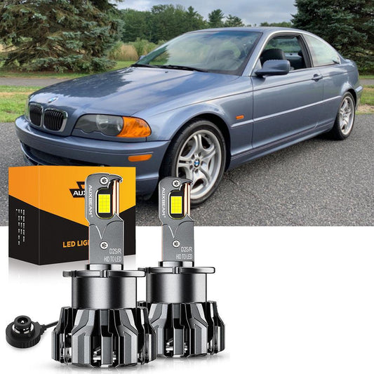 For 2000 BMW 328Ci 328i D2S High &amp; Low Beam LED Light Bulbs(HID HEADLAMPS)