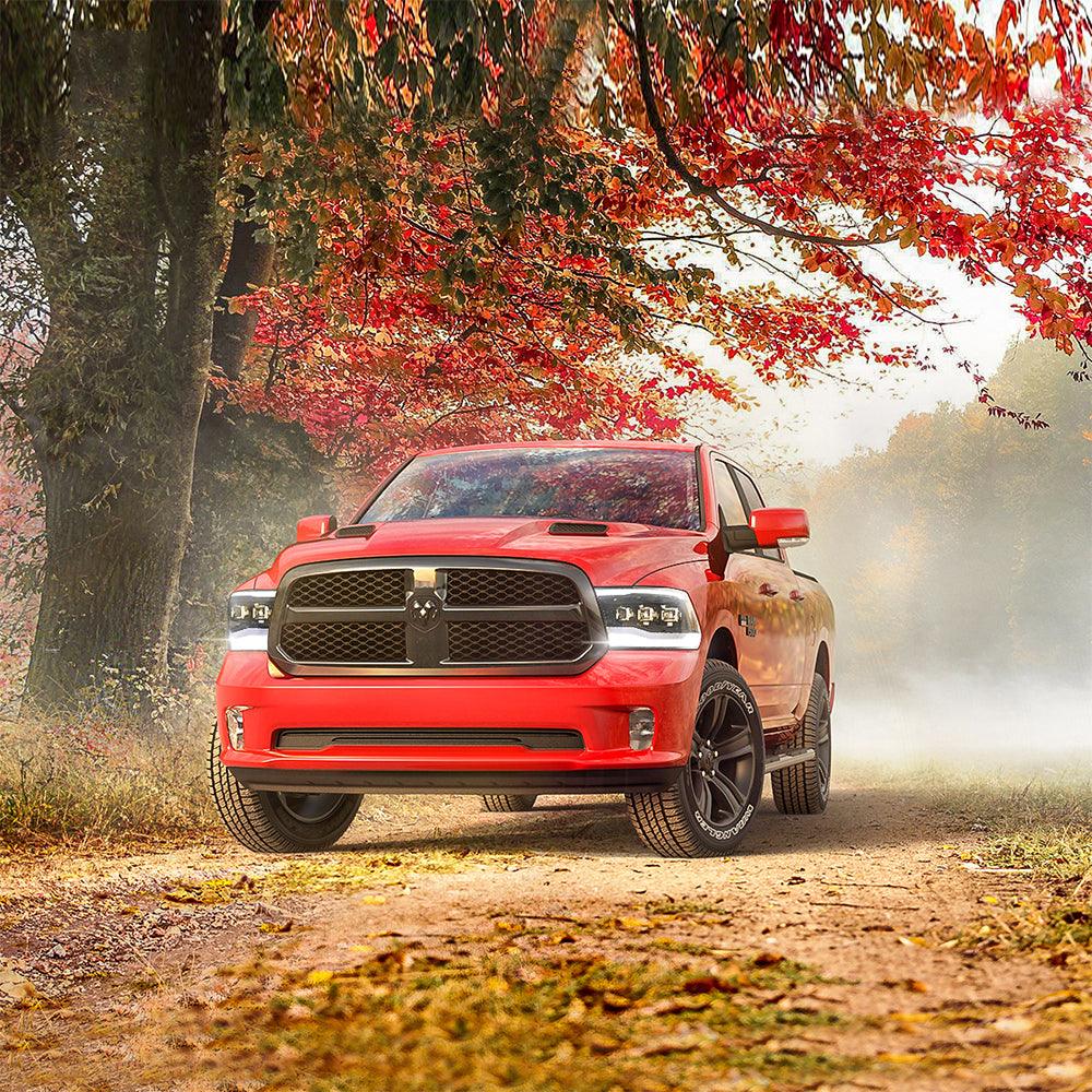 LED Headlight Assembly Matrix Projector Black For 2009-2018 Dodge Ram 4th Gen 1500 2500 3500