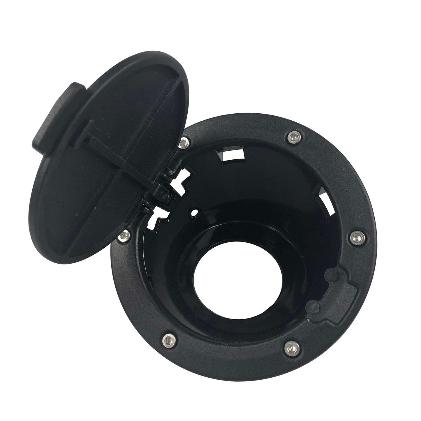 Fuel Tank Cover Gas Fuel Filler Door Cover Fit for Jeep Wrangler JK 2007-2017