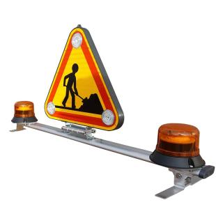 Barre Triflash 500 et gyrophares - Relevage manuel