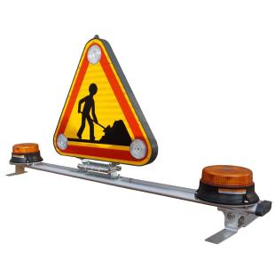 Barre Triflash 500 et gyrophares - Relevage manuel