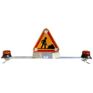 Barre Triflash 500 mm et gyrophares - Relevage ￩lectrique