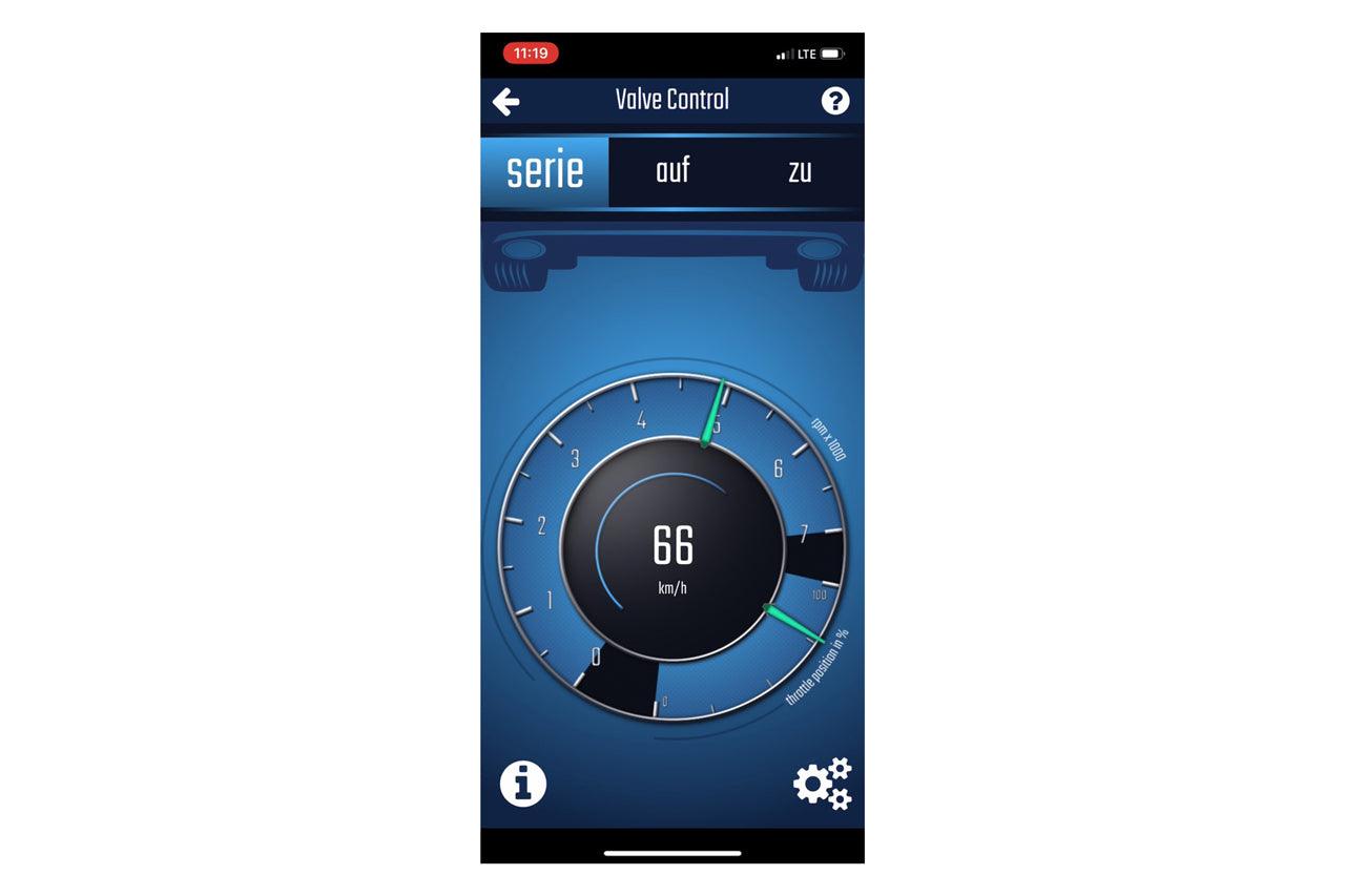 Valve control KUFATEC Exhaust Pro for VW T-Roc R APP control - SPEED LIGHT