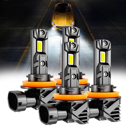 🆕Bombillas LED para faros delanteros/luces antiniebla H11+H11 Serie Q15 Sin ventilador e inalámbricas 60W 18000LM 6500K Blanco frío | 4 bombillas