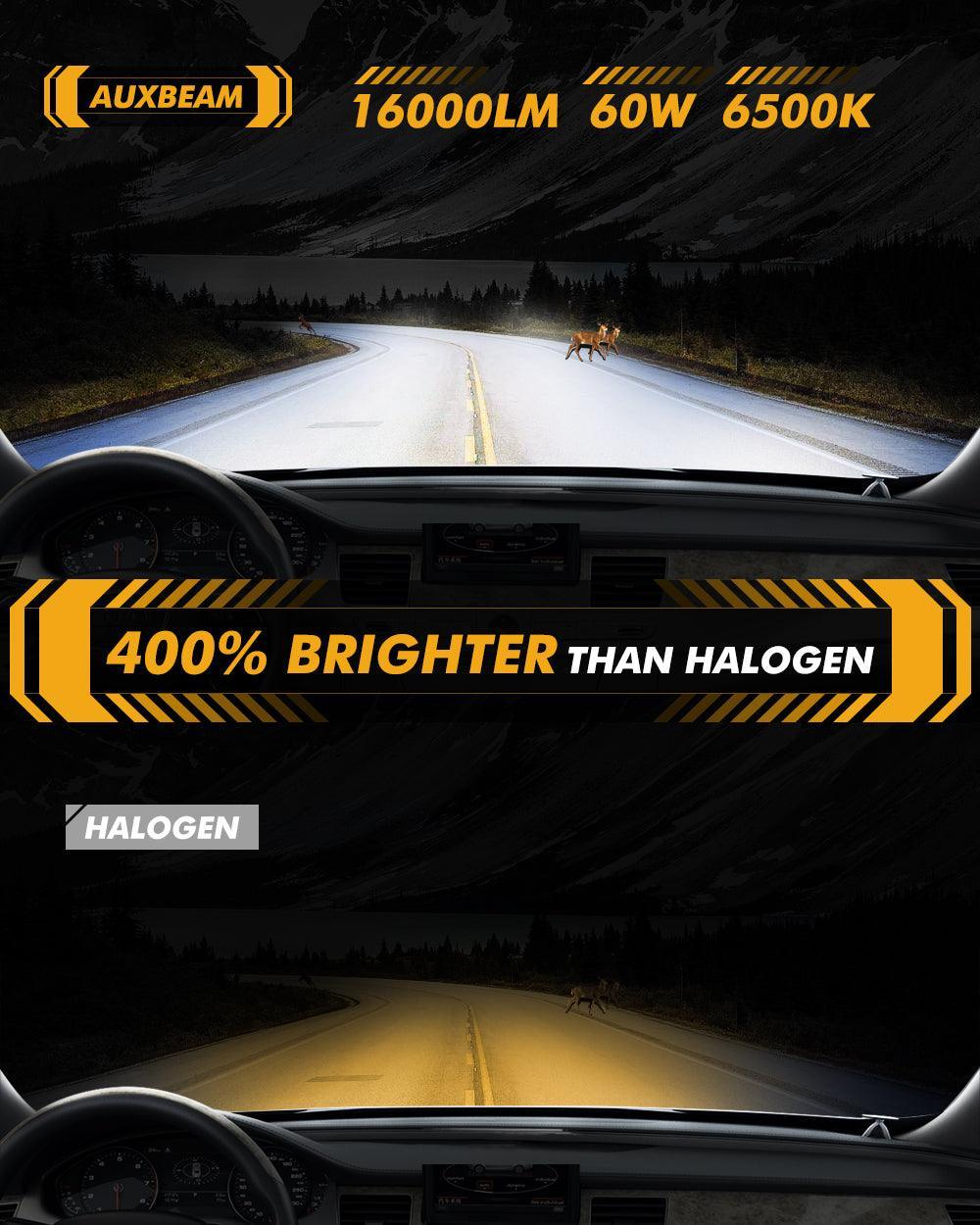 1:1 OEM Tamaño de fábrica Q20-SE Serie 60W 16000LM LED Bombillas para faros delanteros 6500K Blanco frío